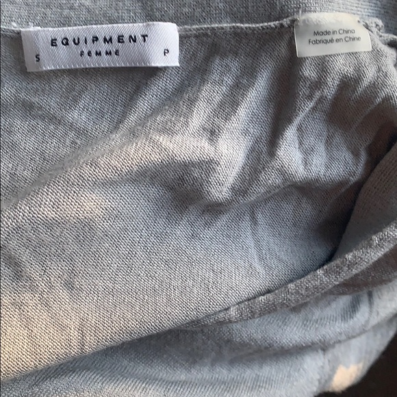 Equipment silk and cashmere cardigan - Picture 3 of 5